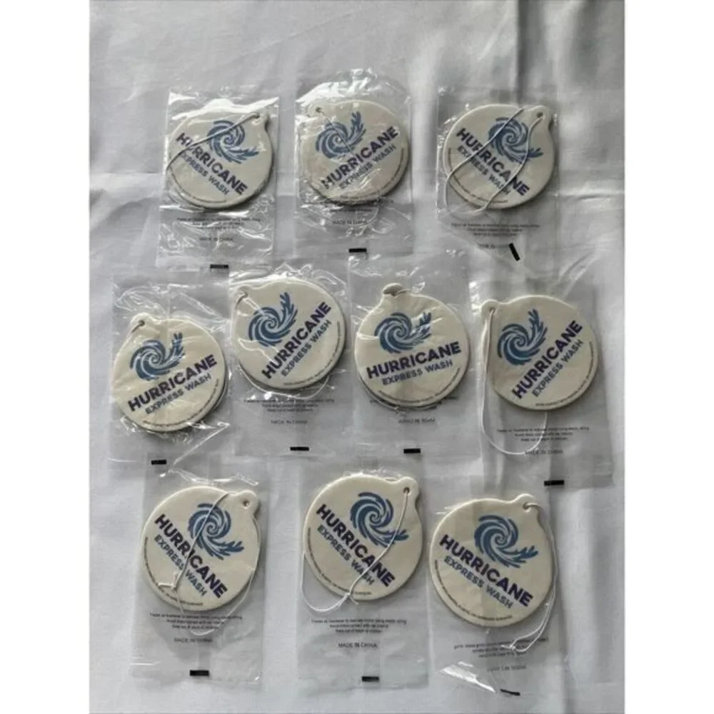 NEW 10 pc Hurricane Express Wash Fresh Hanging Car Air‎ Freshener CAR Scent